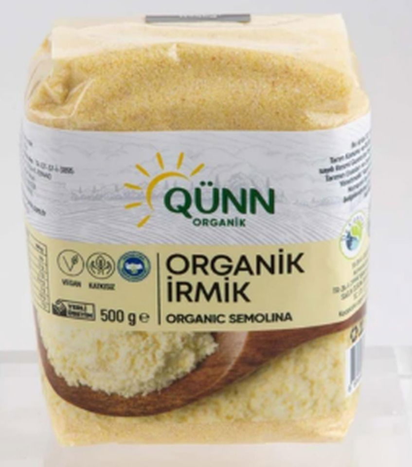 QÜNN ORGANIK İRMİK 500GR